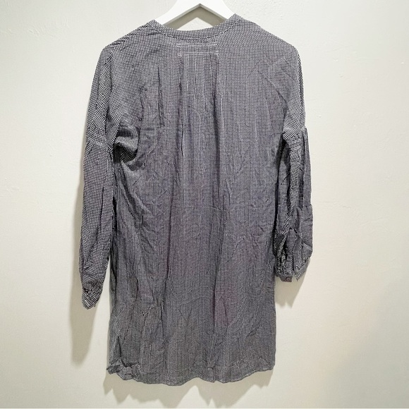 JOIE Women’s Black White STAR PRINT TUNIC DRESS Long Balloon Sleeves Size XS - Picture 4 of 7